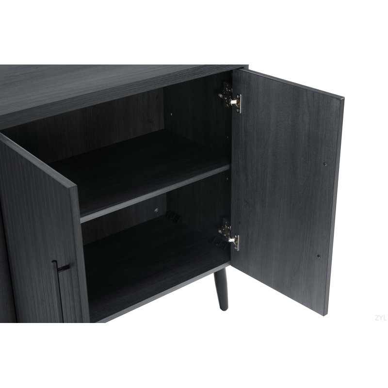 Armoire d'appoint 31 "cannelée, Gris