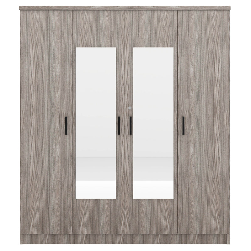 Armoire Dagenham, Gris/noir