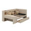 Lit de jour simple tapissier avec tiroirs-252628142