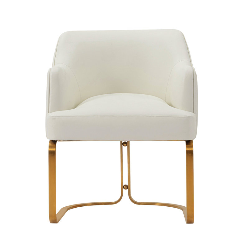 Chaise de salle à manger Raya, Ivoire ivoire