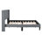 Upholstered Bed Frame with Wingback Tufted Headboard-23695136-23695149