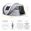 Tente de bateau pop-up blanche 4-6 personnes-114890764