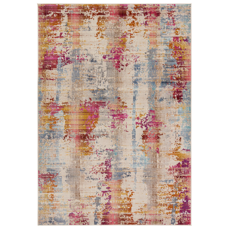 Abstract Indoor Rug, Rectangle 4' x 6'