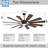 62 Inch Massive Windmill Ceiling Fan with Light, 12-Blade Industrial Fan, High CFM Powerful Airflow, Quiet DC Motor, Remote Control, 6-Speed Reversible, Dimmable 3CCT LED with Memory Function-839204998-870182224-870182226