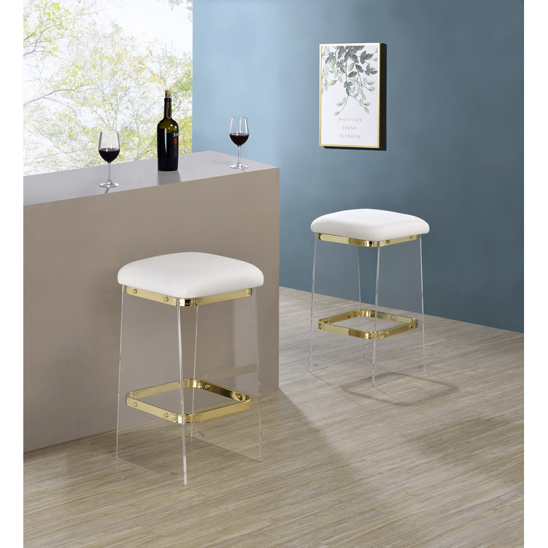 Elayla Upholstered Counter Stool, Gold