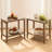 Daequain Rattan Nightstands with 2 Open Storage Shelves-109178629