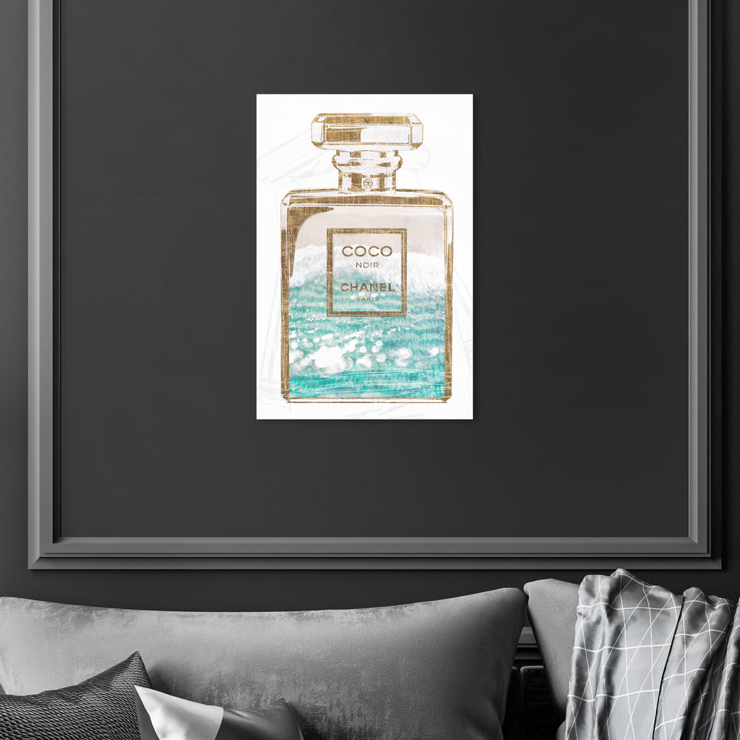 Coco Water Love Ocean Glam Perfumes - Graphic Art on Canvas Oliver Gal Prints 