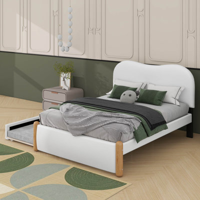 Upholstered Platform Bed With Trundle