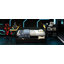 Lit plateforme simple en bois avec tête de lit à DEL, bureau à DEL, USB et deux tiroirs de rangement, noir-1253261925