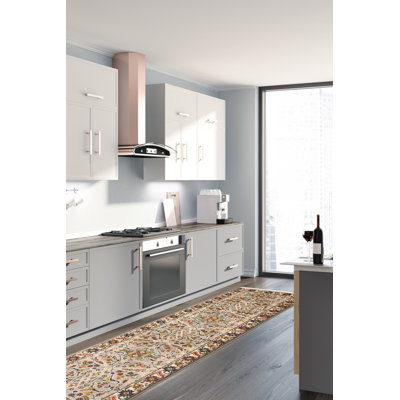 Serapi Heritage Light Grey Rug 2'5" x 10'1"