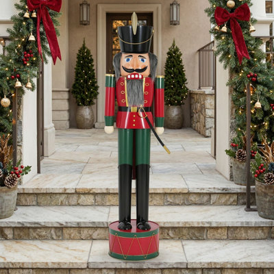 Iron Nutcracker Holiday Decoration for Indoor or Outdoor Display