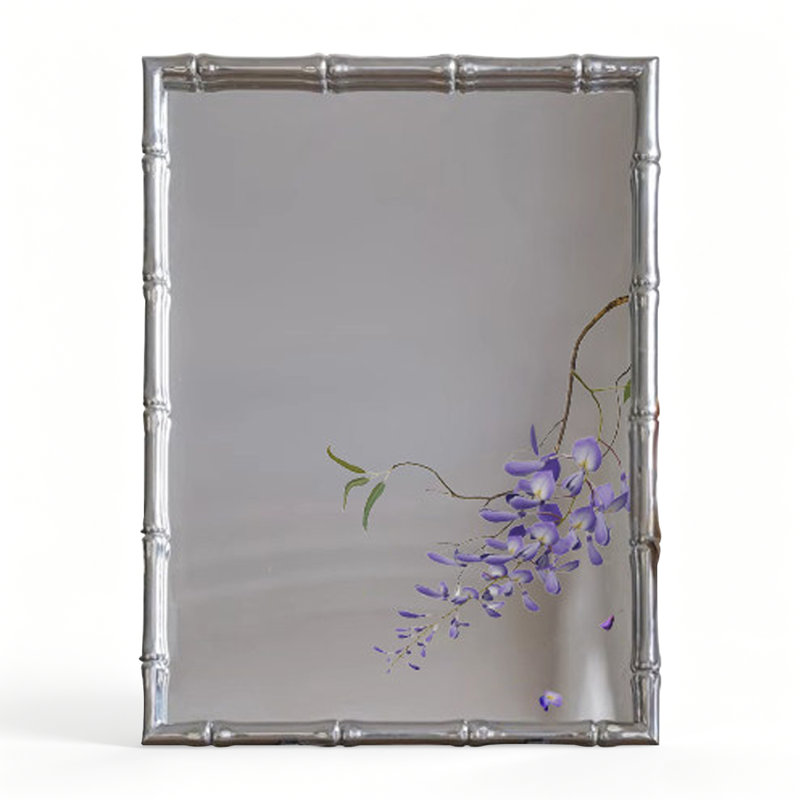 Rectangle Solid Wood Frame Wall Mirror, 23.62"W*31.5"H