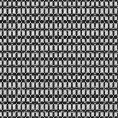 Tapis noir/blanc à motifs