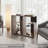 Vega Side Table In Melamine With Open Storage, Light Oak And Wengue-672434053