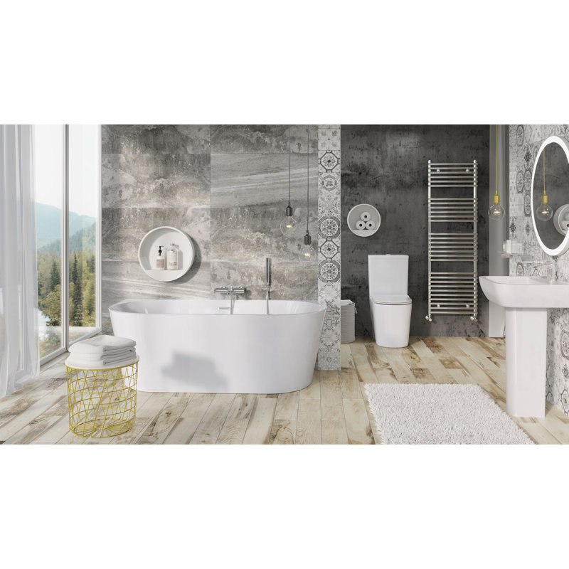 1700mm x 800mm Freestanding Soaking Acrylic Bathtub