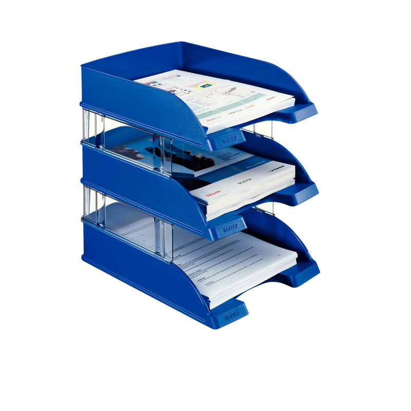 Plastic Paper Organiser, Blue