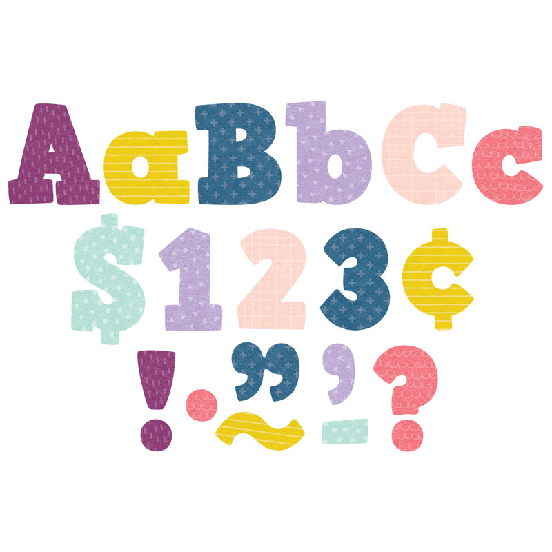 Ensemble de lettres heureuses Happy Block