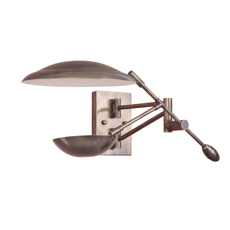 Galante LED Armed Sconce, Patina Aged Brass
