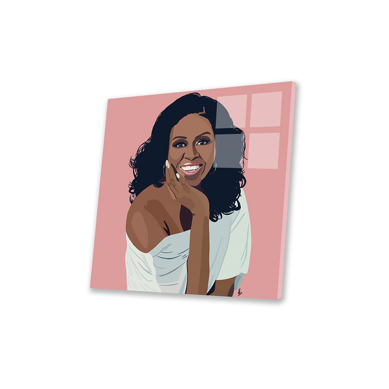 Michelle Obama sur plastique / acrylique par Artpce, peinture