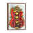 Classic Brown Wood Floater Framed