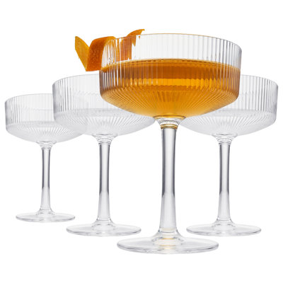 Jaihao 8oz. Acrylic Margarita Glass Set