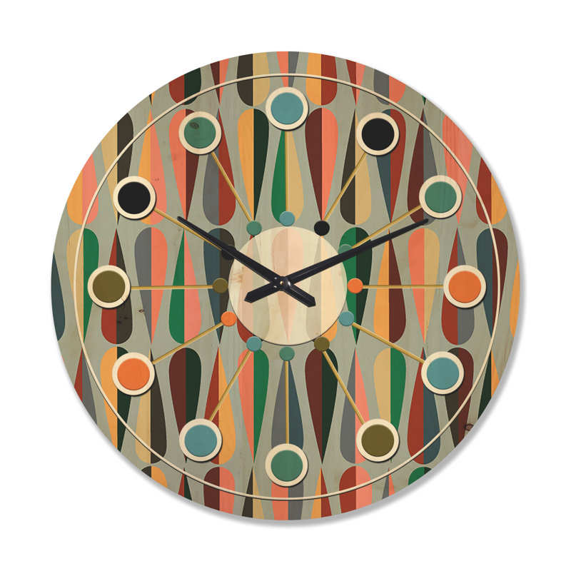 Horloge murale abstraite, Grand