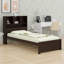 Wood Platform Bed With Bookcase Headboard, Built-In Downlight, Charging Station And Drawers-2048482607