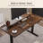 55" Standing Desk With 55'' File Cabinet, Electric Height Adjustable Standing Desk With 71'' Tall Modern Bookshelf, Home Office Furniture Set-1699695507