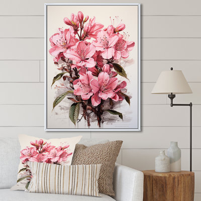 Fleurs de rhododendron orné Bliss I - art mural sur toile Rhododendron