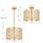 5 - Light Dimmable Drum Chandelier