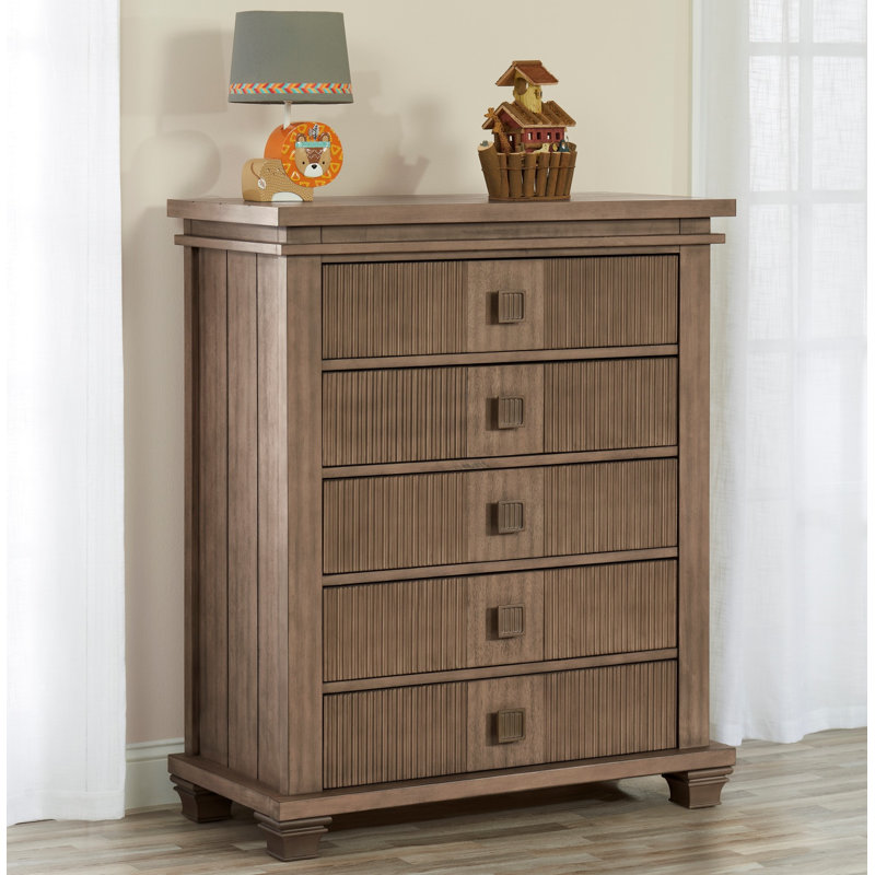 Commode 5 tiroirs Mayfield, Brun ambré