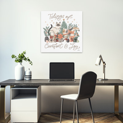 Merry Meows Iii Contemporary Holiday Art