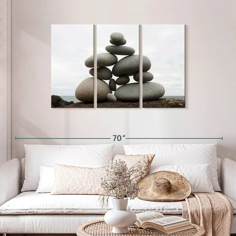 Kerrick Balanced Stone Stack, 28" H x 45" W