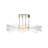Golden Lighting Vetrina Integrated LED Semi-Flush Mount in Light Gold