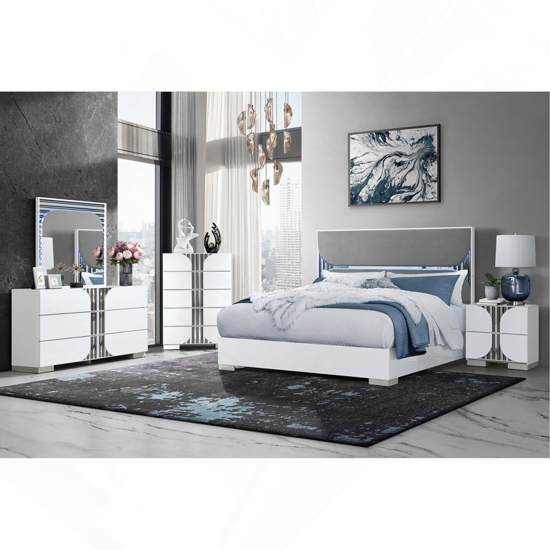Table de chevet blanche Sasha