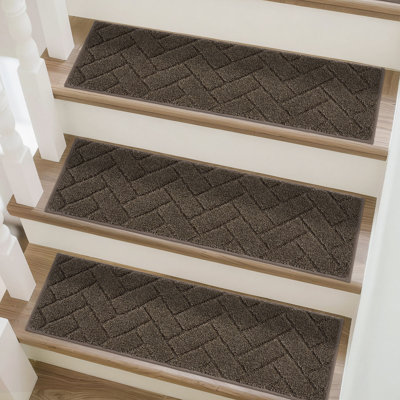 Non-Slip Washable Indoor Stair Treads (Set of 15)