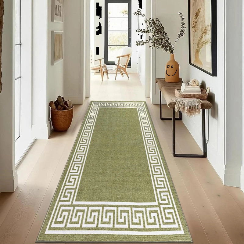 Runner Geometric Area Rug, Runner 66 x 220 cm
