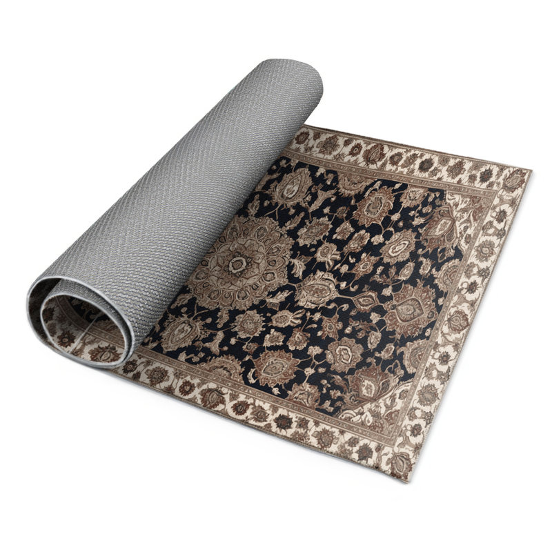 Tapis d'intérieur et d'extérieur gris Persian, Rectangulaire 2 pi x 3 pi