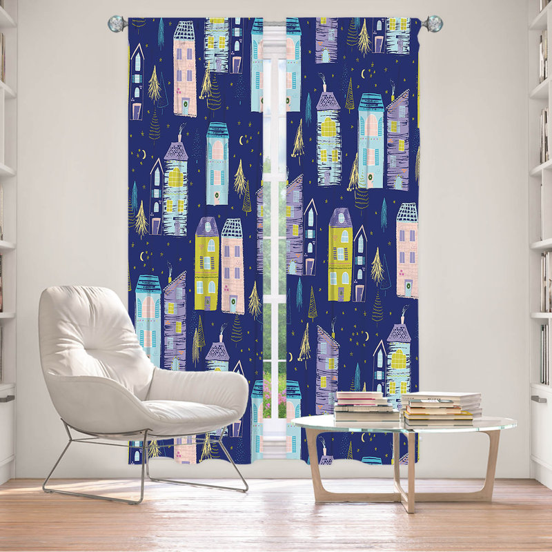 Paire de rideaux obscurcissant en polyester Haron, L 20 po x L 61 po