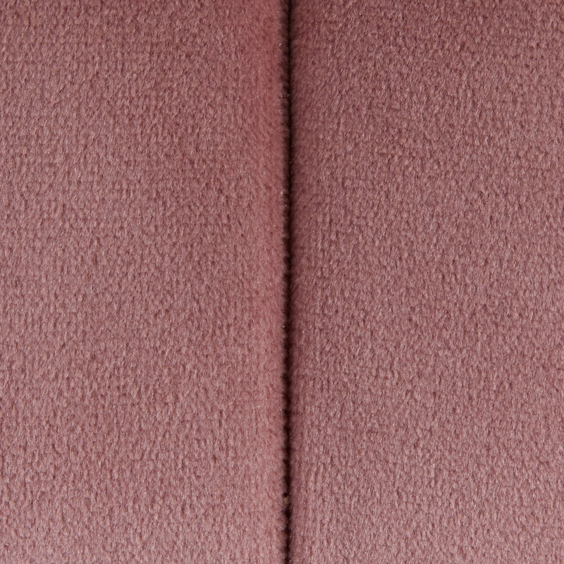 Round 24" Ottoman In Ice Blue Velvet, Pink