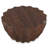 Turnbull 34"W Solid Mango Wood Contemporary Round Coffee Table with Faceted Drum Design and Geometric Edges