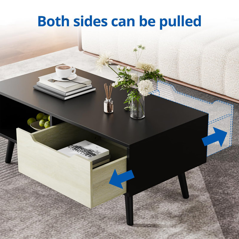 Table basse moderne, Noir