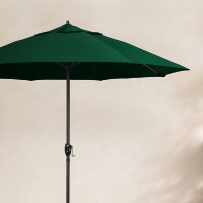 green patio umbrella walmart Formosa Covers 7.5ft aluminum market crank & tilt color Hunter circulating cool air while blocking harsh sunlight Market Umbrellas in Patio Umbrellas