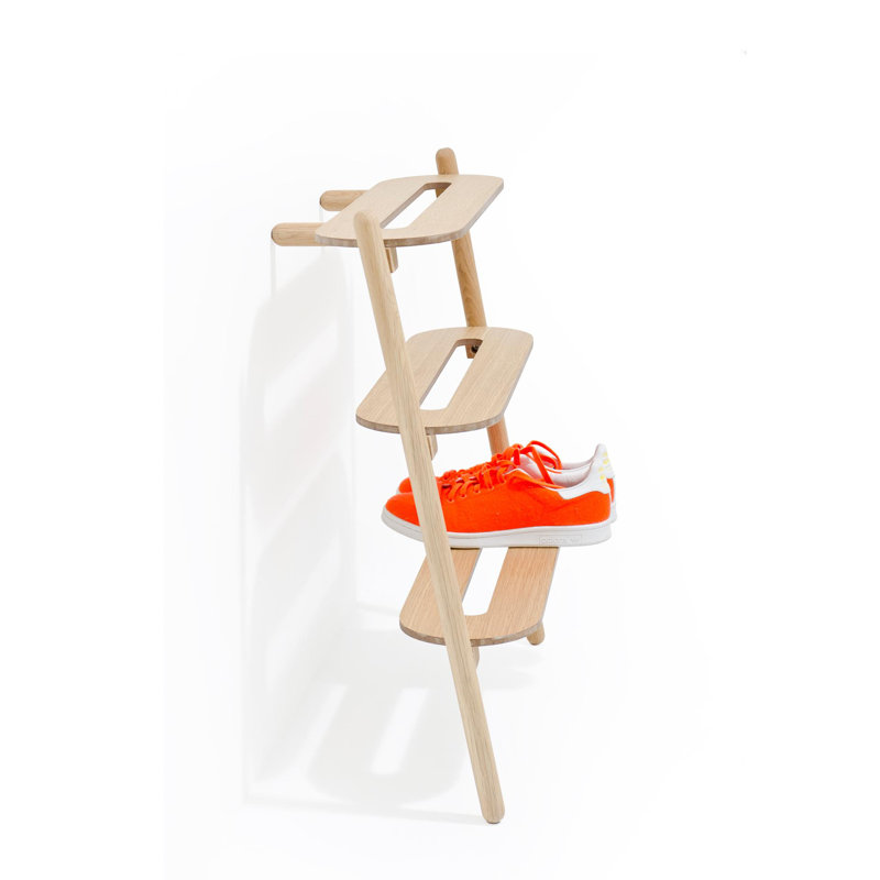 Phillipa 9 Pair Solid Wood Shoe Rack