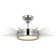 Soleil 1 - Light LED Semi Flush Mount by Suzanne Kasler