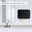 Distributeur mural de papier essuie-mains, porte-papier essuie-mains pliable, distributeur adhésif pour salle de bain, cuisine et commerces, noir