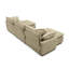 Canapé modulaire surdimensionné avec repose-pieds convertible, canapé 3 places avec 2 repose-pieds, canapé en U en velours côtelé-1363725466-1363725465