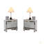Classic Luxury Look 1Pc Table de chevet en bois avec tiroirs et miroir