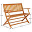 Karla Solid Wood Eucalyptus Outdoor Bench