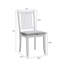 Chaise de salle à manger en bois de style mission de 18 po avec siège rembourré Swick-1249561831